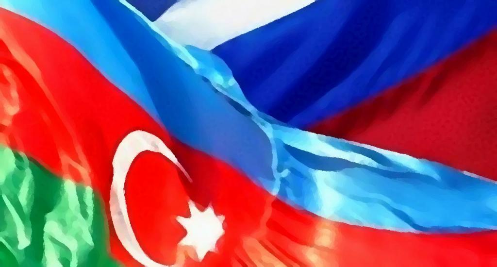 flagi Rosji i Azerbejdżanu