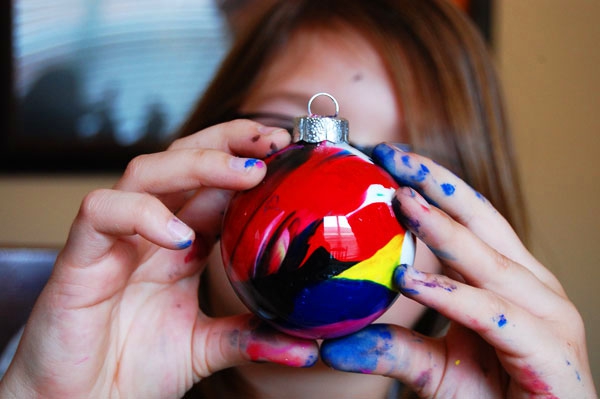 vervaardiging van kerstballen