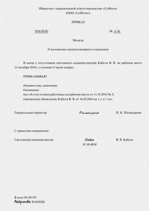 sankcja dyscyplinarna