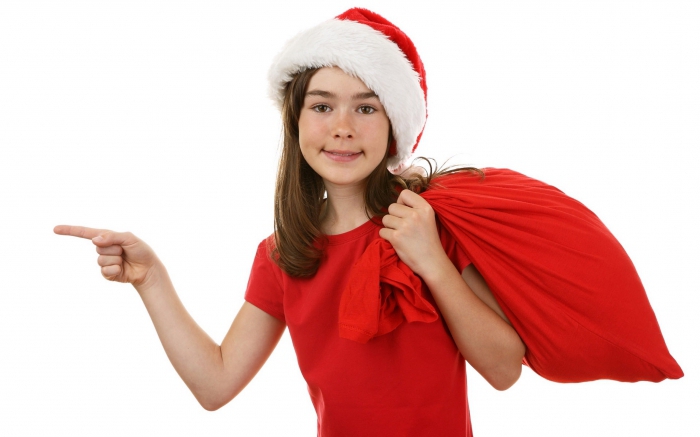 Święty Mikołaj i Snow Maiden jako firma
