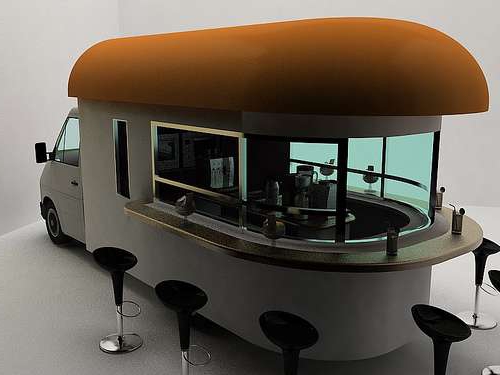 mini-café op wielen