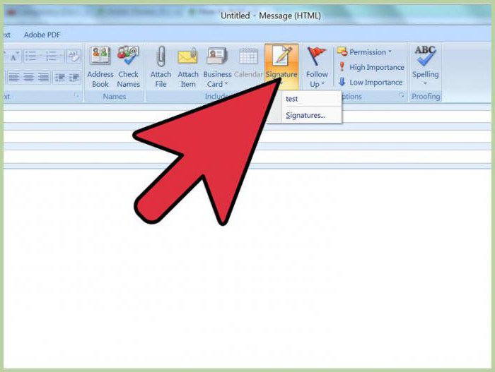 stworzyć podpis w programie Outlook