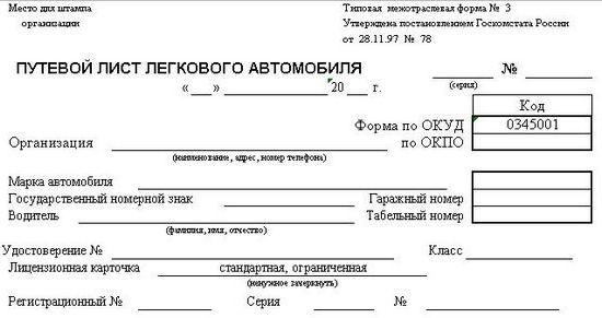 list przewozowy samochodu