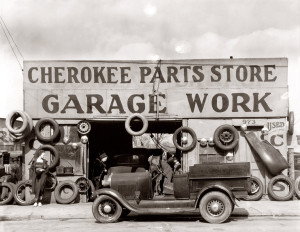 autoservice in de garage