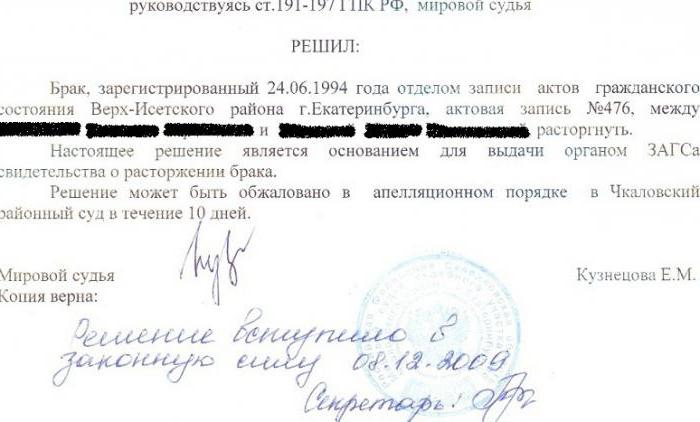 wydano zaświadczenie o rozwodzie