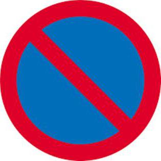 znak stop zabroniony ze strzałką