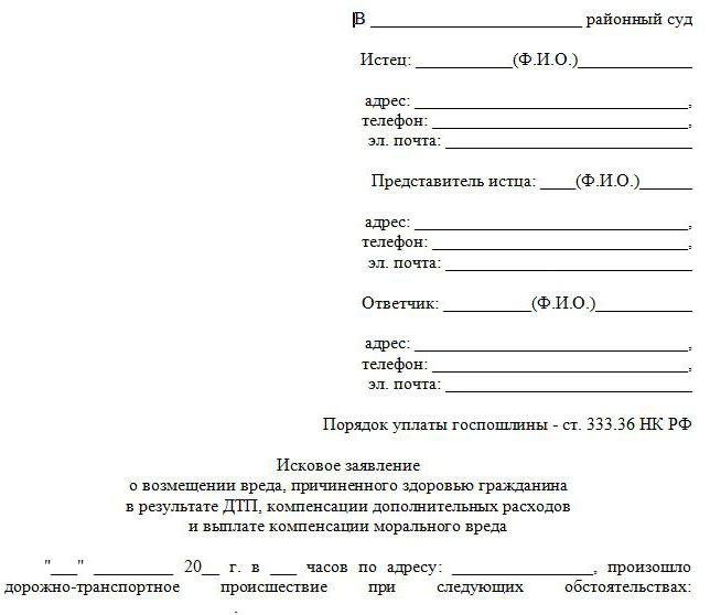 szkody moralne w wypadkach drogowych poważne szkody dla zdrowia