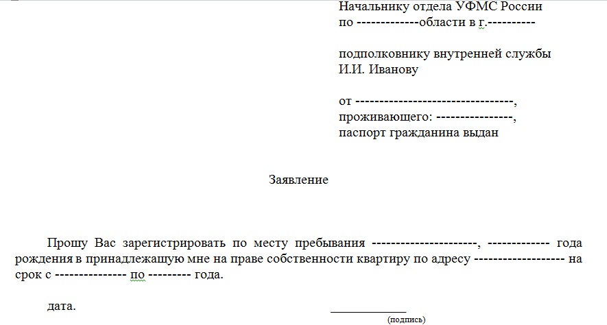 Wniosek o rejestrację