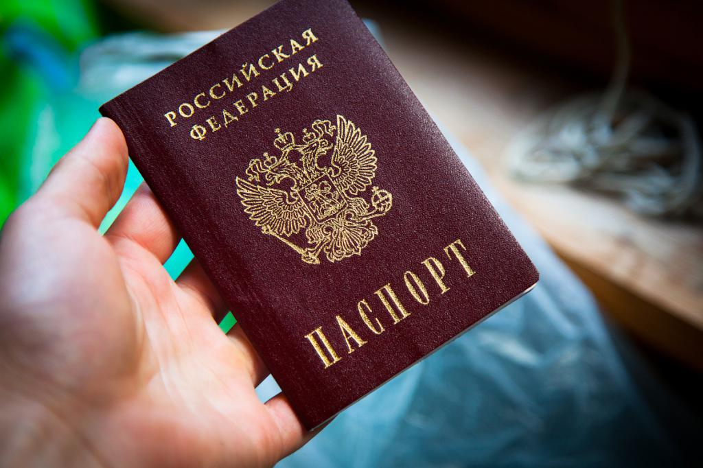 Paspoort van een burger van de Russische Federatie