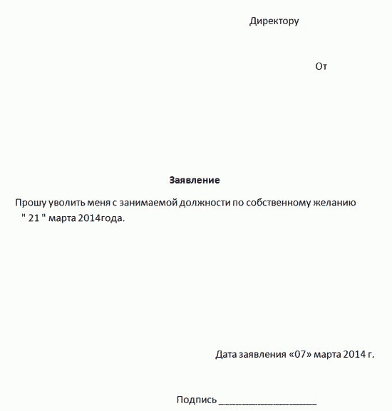 List rezygnacyjny