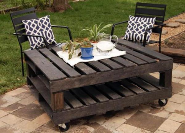 tuinmeubelen van pallets