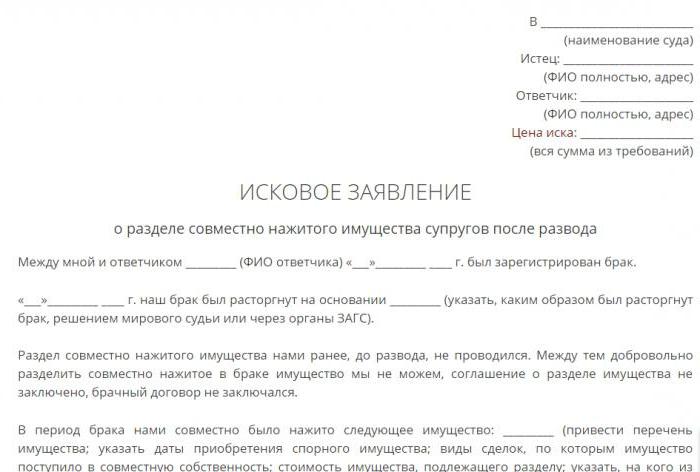 sekcja samochodu po próbce rozwodu