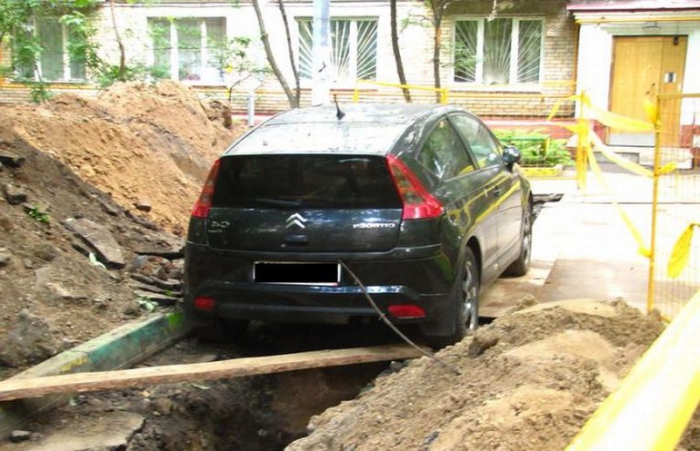 parkeren op de stoep waar te klagen