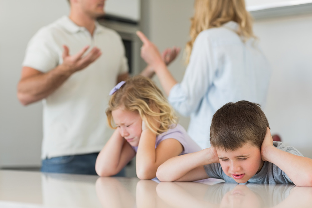 Scheid in aanwezigheid van minderjarige kinderen