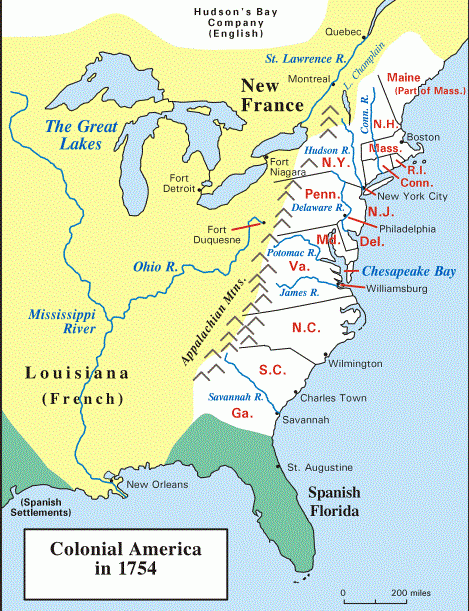 mapa kolonii