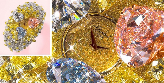 polshorloge met diamanten