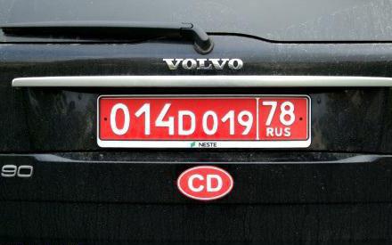 rode cijfers met de auto in Rusland
