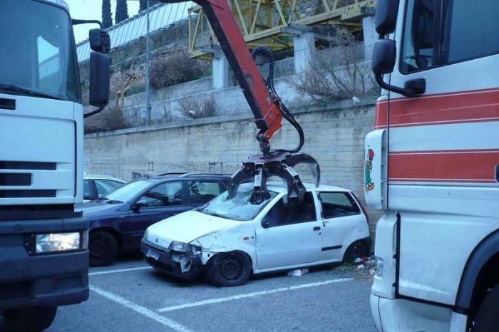 waar u de auto moet weggooien