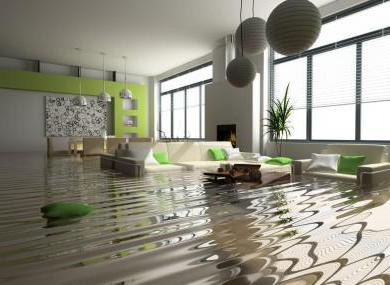 schade door de golf van het appartement