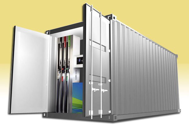 modulair tankstation type container