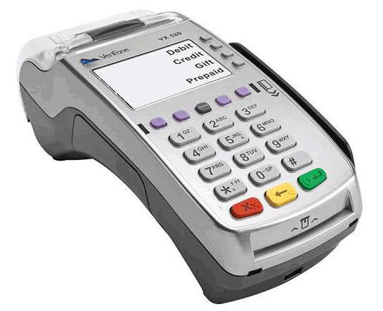 installatie van een terminal voor betaling met creditcards