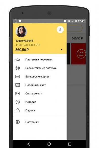 Opłata za portfel Yandex