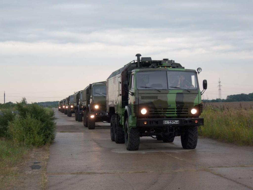taken van een bestuurder van militair materieel