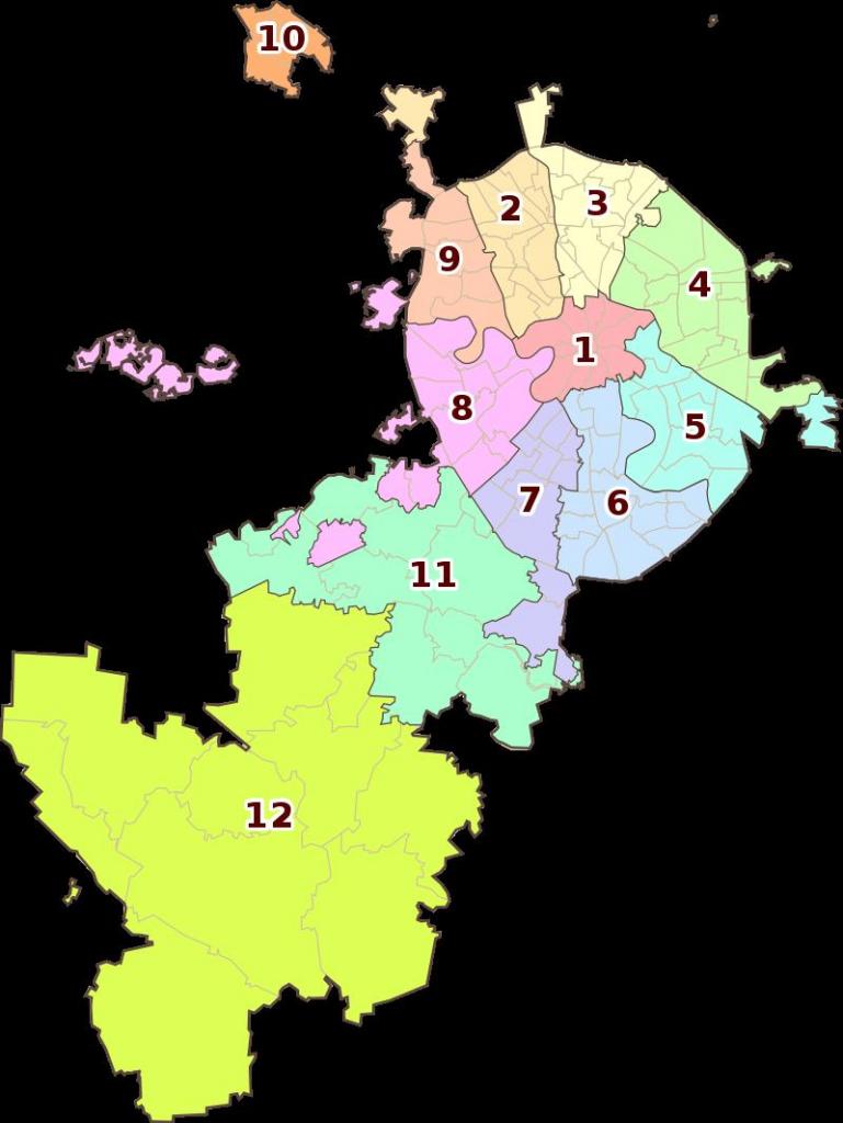 Podział administracyjny Moskwy według regionów