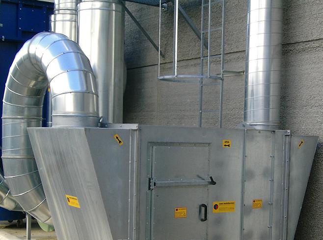 instalacja oczyszczania powietrza z emisji urządzeń operacyjnych