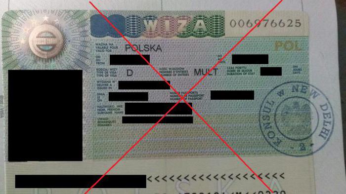 odmowa wydania wizy do polski