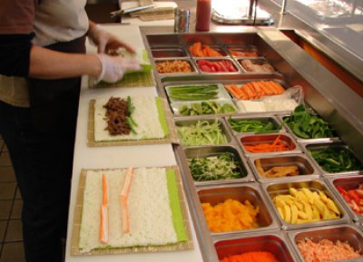 Sprzęt do produkcji sushi i bułek