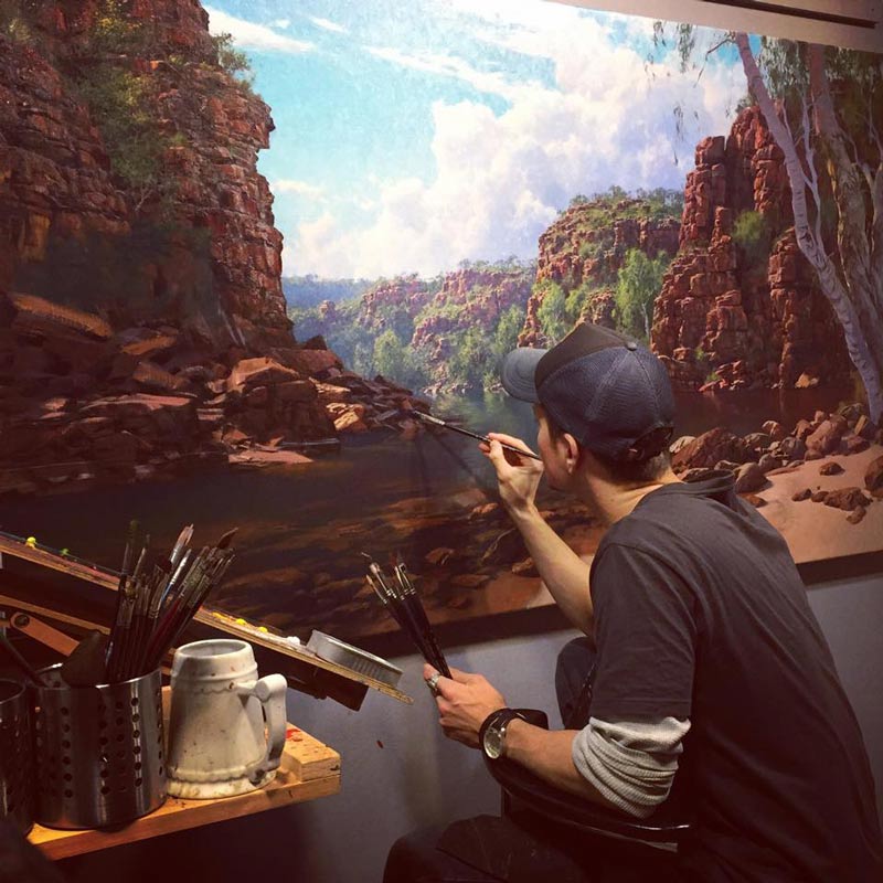 Artysta w pracy