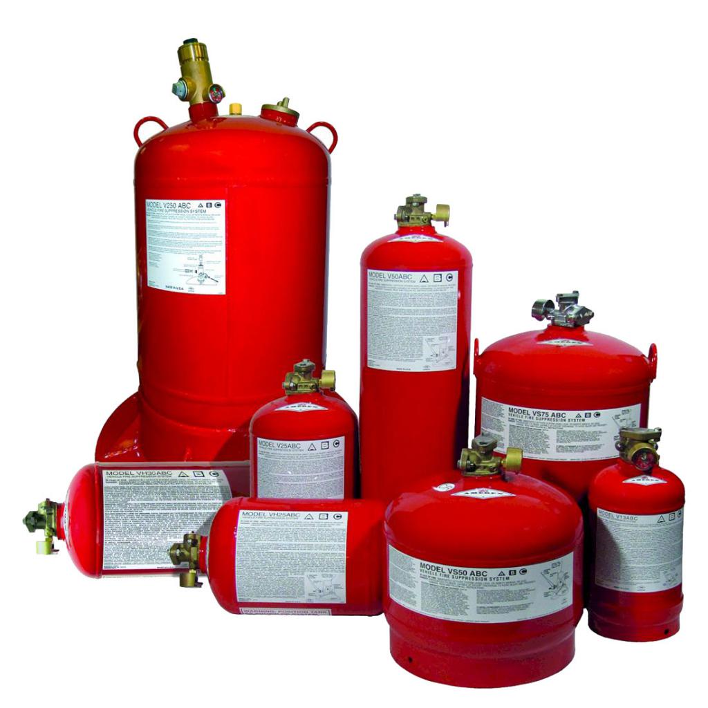 Różne cylindry przeciwpożarowe