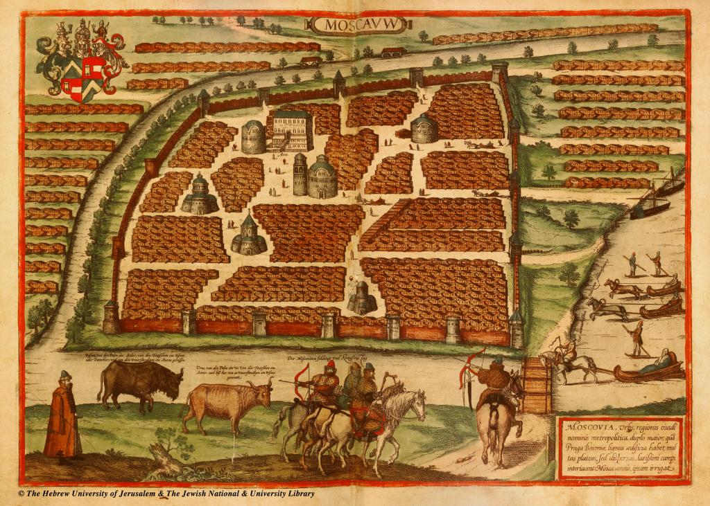 mapa starej Moskwy
