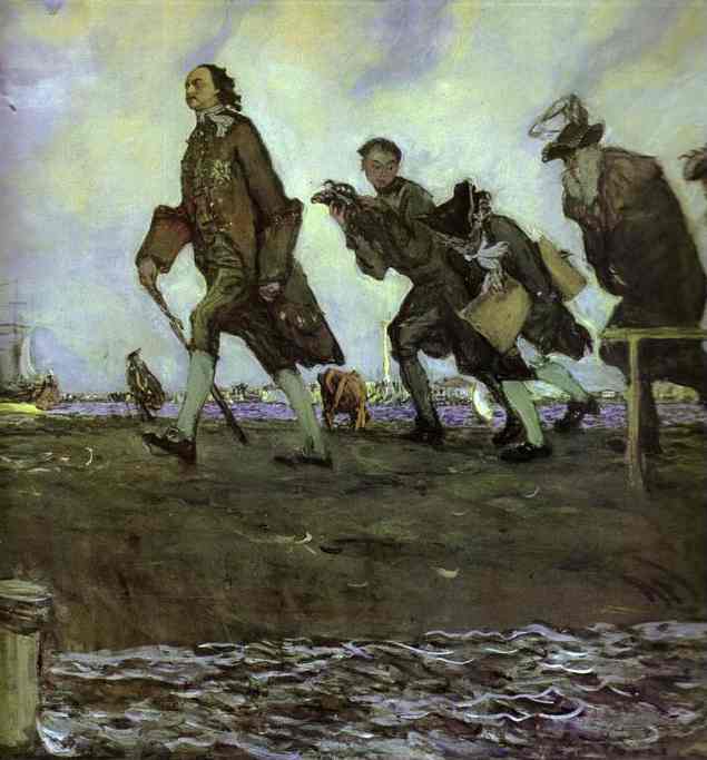 Piotr Wielki sprawdza rzeczy