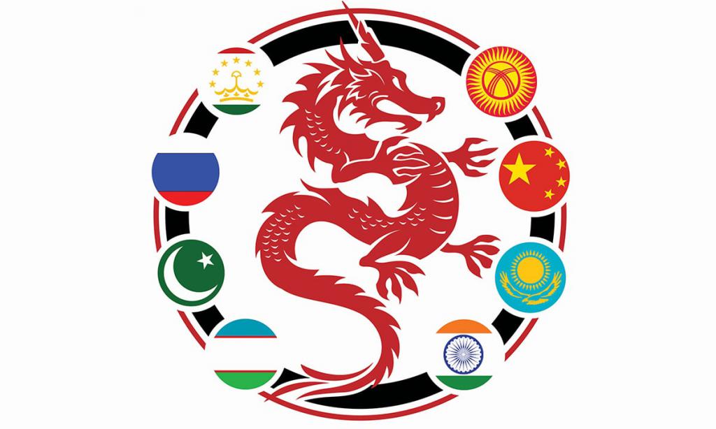 Godło szczytu SCO. Shanghai 2017
