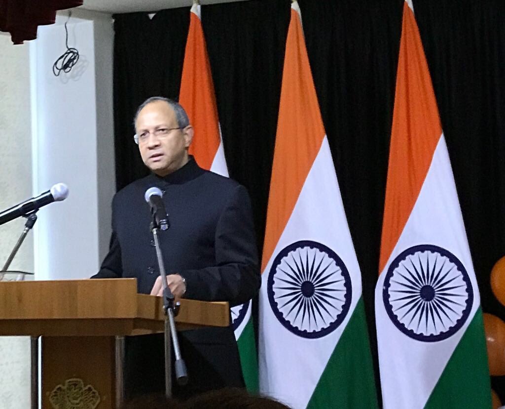 Holiday Republic Day of India in 2018 op de Russische ambassade