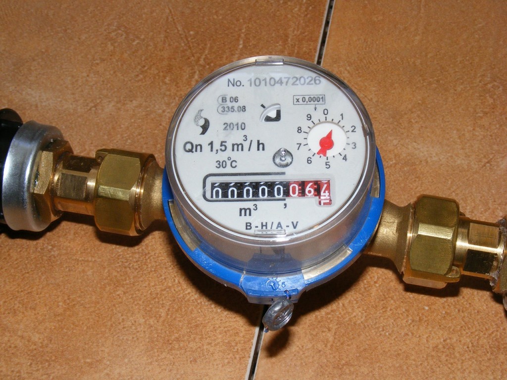 Aansluiting warmwatermeter