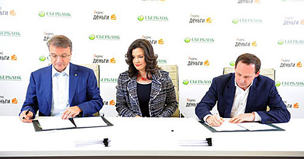 commissie van Sberbank naar Yandex-geld